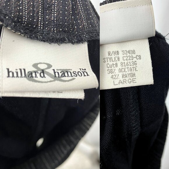 Vintage 90s high-rise charcoal stripe relaxed fit trousers pants medium large - Picture 4 of 4